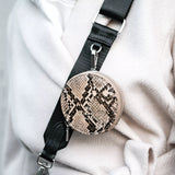 Coin Case Python Sand for carrying strap