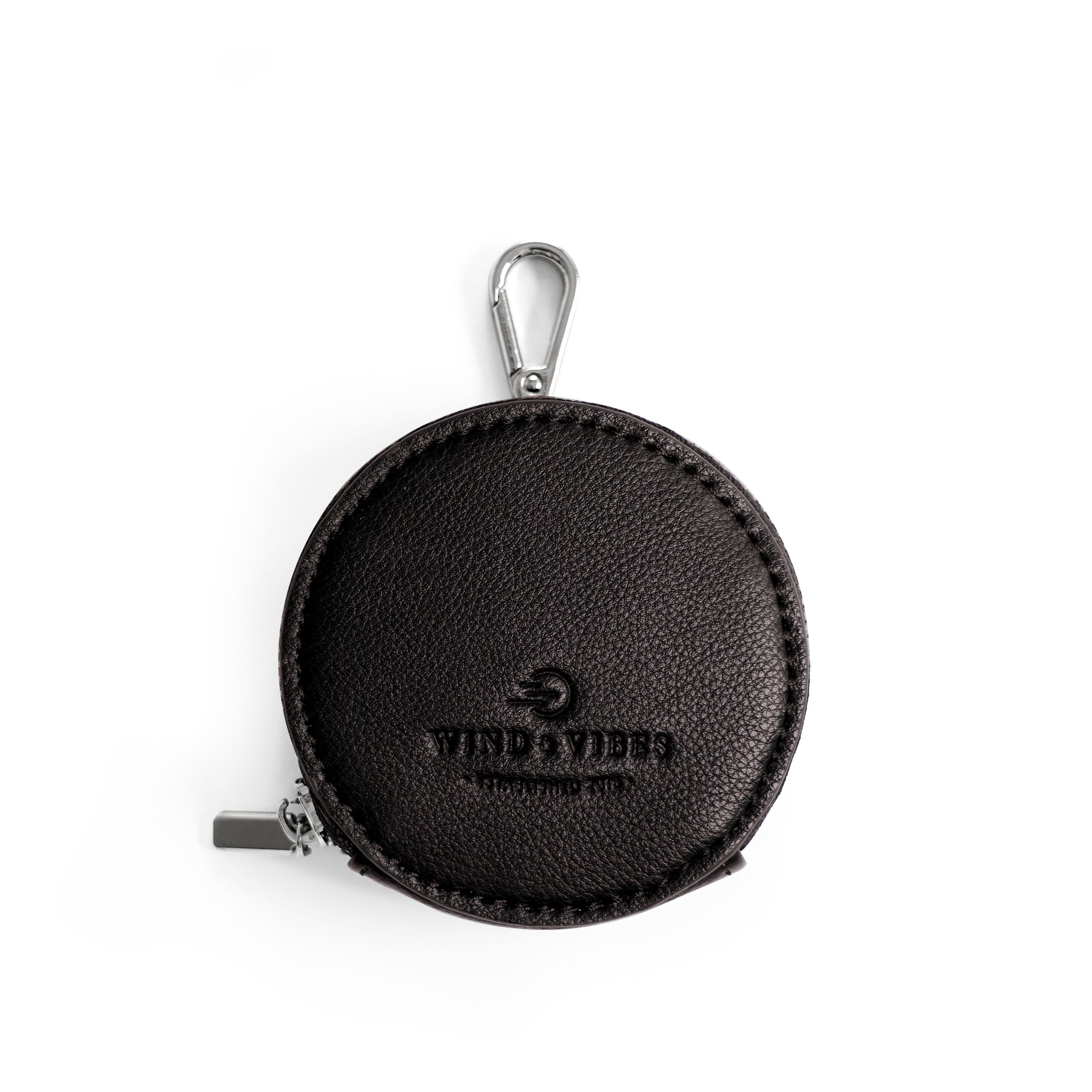 Coin Case Black for carrying strap