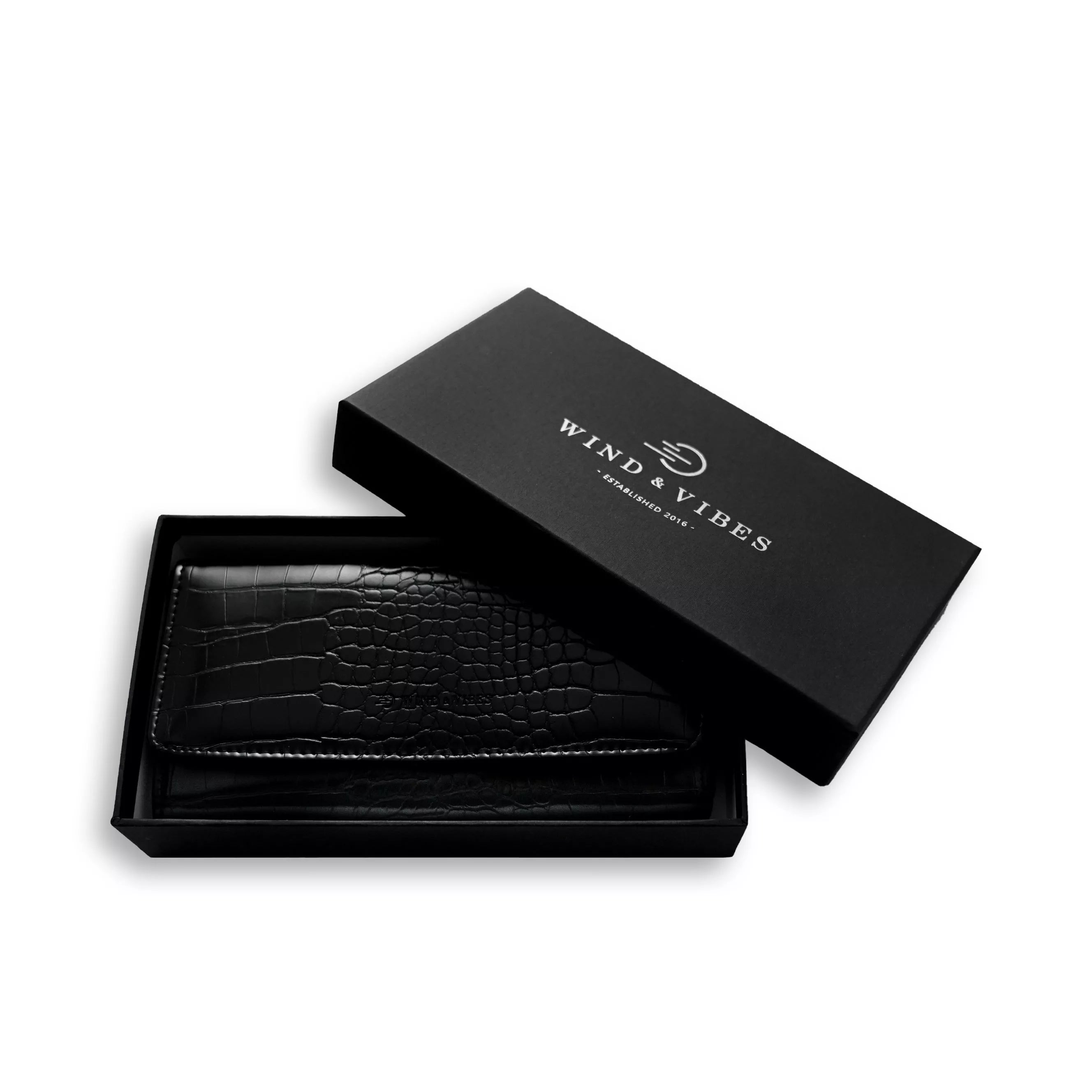 Wallet Croco Black M